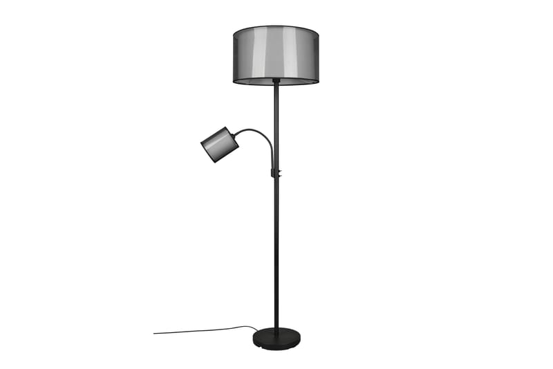 Burton Golvlampa med läslampa E27+E14 mattsvart - Matt svart - Products - Belysning - Lampor & belysning inomhus - Golvlampa