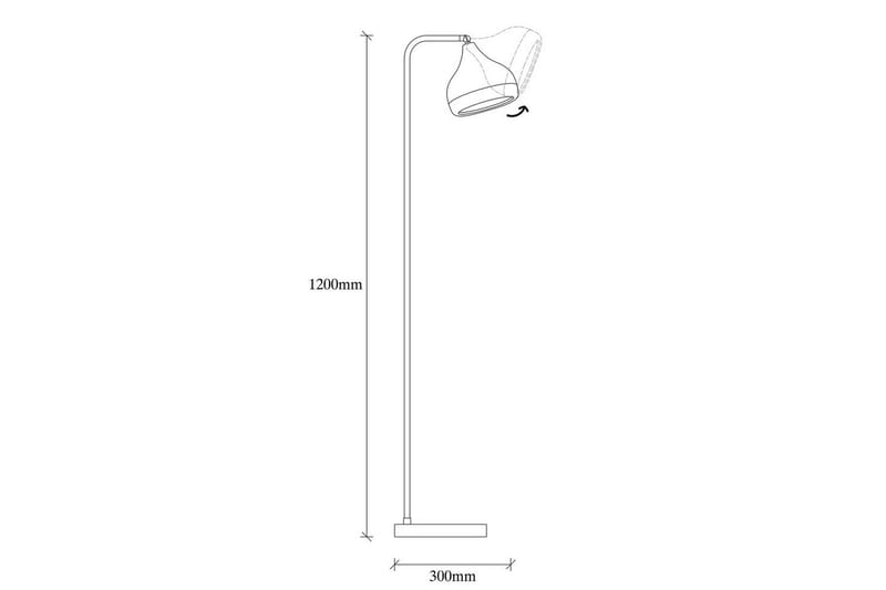 Golvlampa Soodx Svart / Koppar - Koppar/Svart - Products - Belysning - Lampor & belysning inomhus - Golvlampa