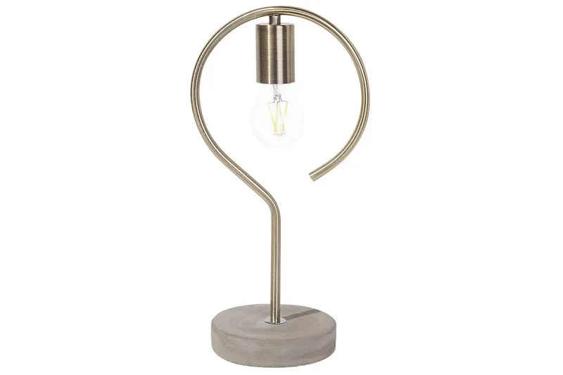 Narcissus Bordslampa 40 cm E27, Mässing/Grå