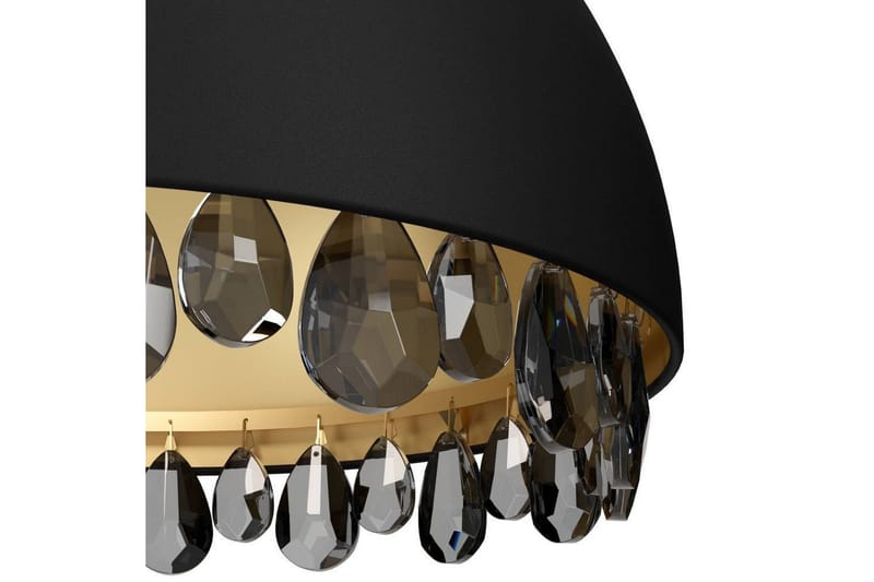 Takpendel Eglo Gaetano 2 Svart/Guld Kristall - Products - Belysning - Lampor & belysning inomhus - Taklampa & takbelysning - Pendellampa & hänglampa