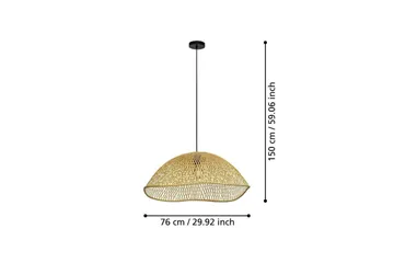 Takpendel Eglo Sambucona Trä/Svart 72 cm - 72 cm - Products - Belysning - Lampor & belysning inomhus - Taklampa & takbelysning - Pendellampa & hänglampa