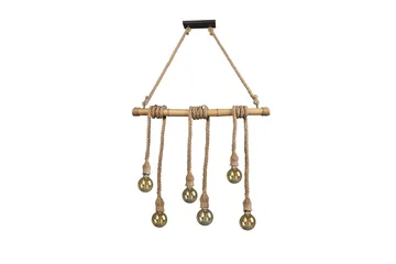 Wilma Taklampa 6L E27 bambu/ sisal - Sisal - Products - Belysning - Lampor & belysning inomhus - Taklampa & takbelysning - Kökslampa & taklampa kök