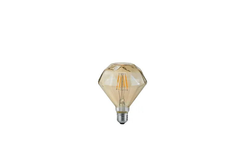 LK LED E27 deco filament 902 4W 320lm 2700K brun, Vit