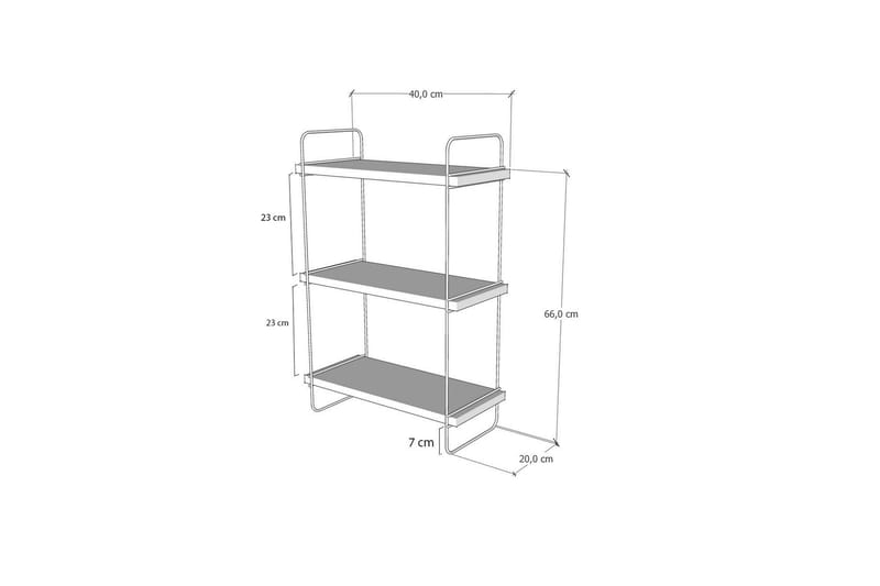 Övriga hyllor Pulalis Vägghylla 40 cm Svart,Marmor - Products - Förvaring - Hylla