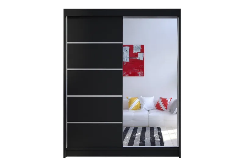 Camino Garderob 58x150 cm - Svart - Products - Förvaring - Garderober & garderobssystem