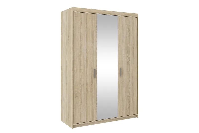 Enzenauer Garderob med Spegel 133 cm LED-belysning - Trä/natur - Products - Förvaring - Garderober & garderobssystem