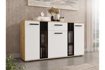 Deardorf Komoda 140 cm - Trä/natur/Vit - Products - Förvaring - Förvaringsmöbler - Byrå - Hallbyrå