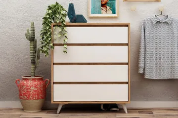 Mod Design Byrå - Trä/Vit - Products - Förvaring - Förvaringsmöbler - Byrå - Hallbyrå