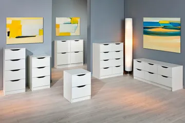 Novalis Byrå 40 cm Mellan - Vit - Products - Förvaring - Förvaringsmöbler - Byrå - Hallbyrå