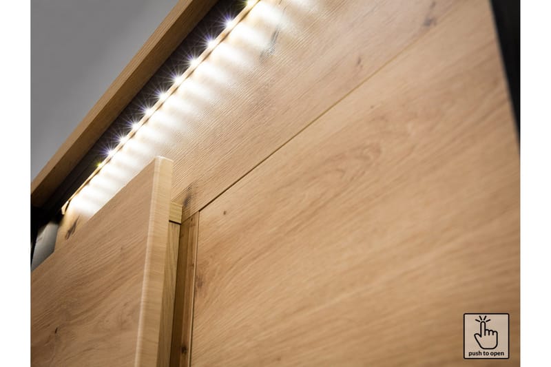 Quant Byrå 41x130 cm - Ek/Svart - Products - Förvaring - Förvaringsmöbler - Byrå - Hallbyrå