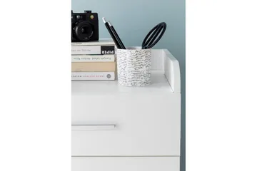 Rullkontejner Wohnling 4 lådor med hjul, förvaringsbricka, foliebelagd spånskiva, modern stil Vit - Vit - Products - Förvaring - Förvaringsmöbler - Byrå - Hurts