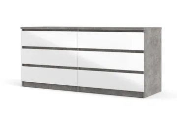 Salomns Byrå 50x154 cm - Vit|Grå - Products - Förvaring - Förvaringsmöbler - Byrå - Hallbyrå