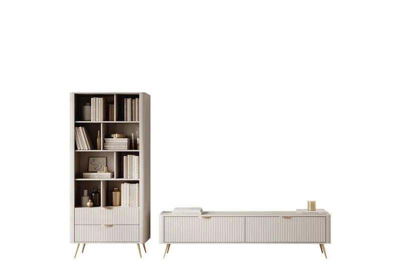 Forba Möbelset För Vardagsrum, Beige