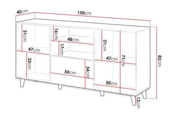 Juniskär Byrå - Svart|Ek - Products - Förvaring - Förvaringsmöbler - Byrå