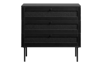 Kamello Förvaringskista med tre lådor 80 cm - Svart - Products - Förvaring - Förvaringsmöbler - Förvaringskista & sängkista