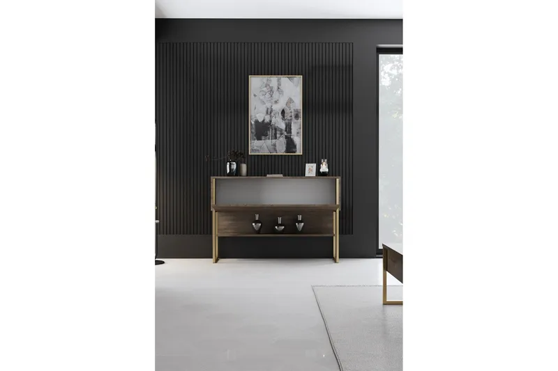 Luxe Byrå 120 cm - Guld/Valnöt - Products - Förvaring - Förvaringsmöbler - Byrå