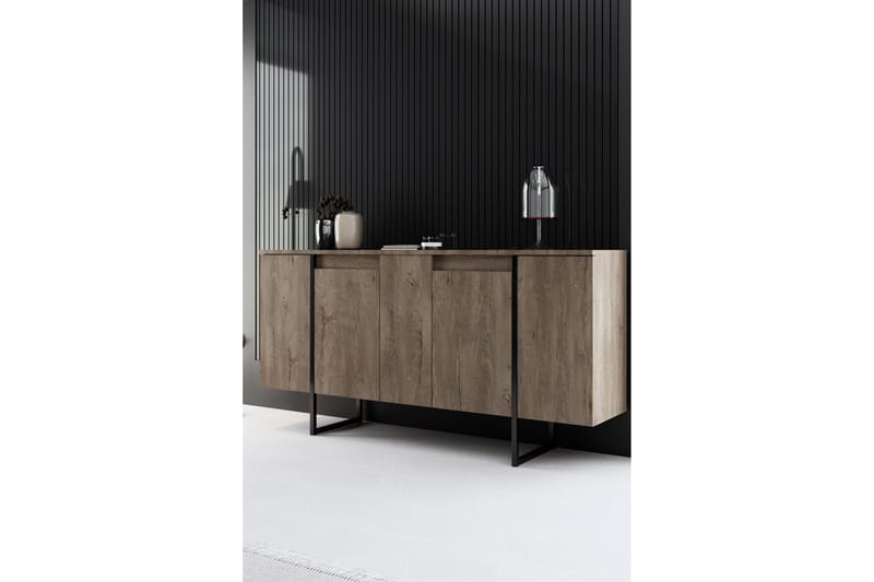 Luxe Konsollbord 160 cm, Brun/Svart