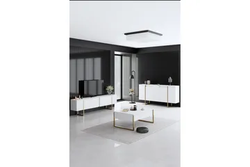 Luxe Konsollbord 160 cm - Vit/Guld - Products - Förvaring - Förvaringsmöbler - Sideboard & skänk