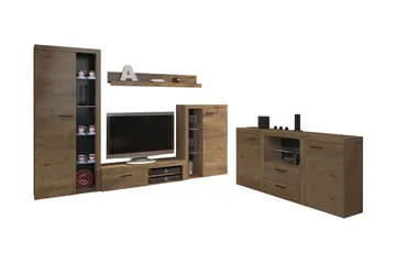 Rumba Soffgrupp - Ek - Products - Förvaring - Förvaringsmöbler - Möbelset för vardagsrum