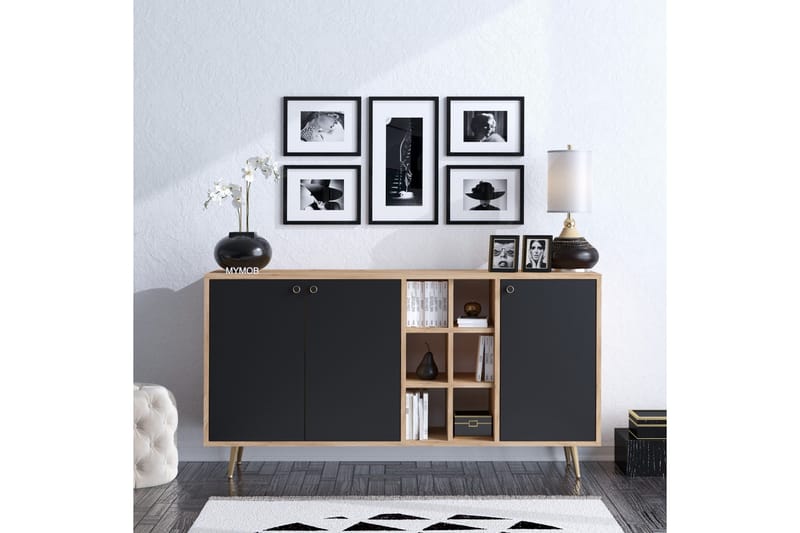 Sideboard 40x140 cm - Natur/Antracit - Products - Förvaring - Förvaringsmöbler - Sideboard & skänk