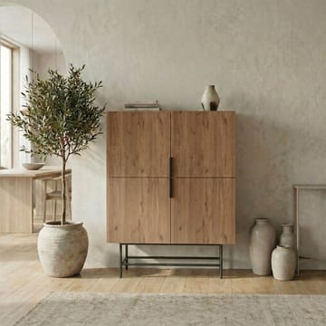 Truvia Sideboard 100x128x40 cm - naturlig ek svart - Products - Förvaring - Förvaringsmöbler - Sideboard & skänk