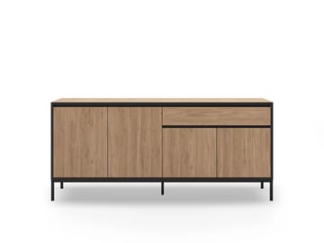 Velar Konsol 180x80x40 cm - Naturlig ek, Wood Black, svart - Products - Förvaring - Förvaringsmöbler - Sideboard & skänk
