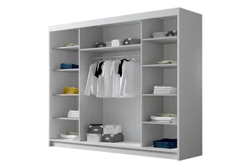 Cinerea Garderob 250x215 cm - Svart - Products - Förvaring - Garderober & garderobssystem - Garderobsskåp
