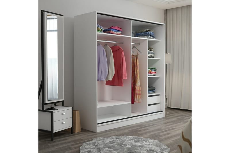 Fruitland Garderob 180 cm - Brun - Products - Förvaring - Garderober & garderobssystem - Garderobsskåp