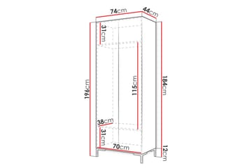 Garderob - Svart|Guld - Products - Förvaring - Garderober & garderobssystem - Garderobsskåp