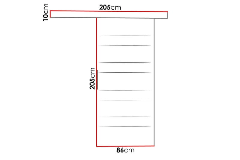 Nemanja Skjutdörr - Vit - Products - Förvaring - Garderober & garderobssystem - Garderobsdörr - Skjutdörr garderob & walk-in closet