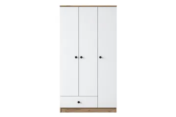 Jain Garderob 90x170 cm Brun/Vit - Hanah Home - Products - Förvaring - Garderober & garderobssystem - Garderobsskåp