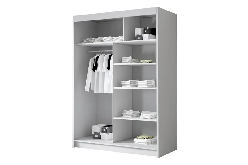 Lungos Garderob 120x200 cm - Svart - Products - Förvaring - Garderober & garderobssystem - Garderobsskåp