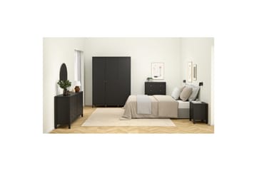 Vallvidera Garderob 150x199 cm - Svart - Products - Förvaring - Garderober & garderobssystem - Garderobsskåp