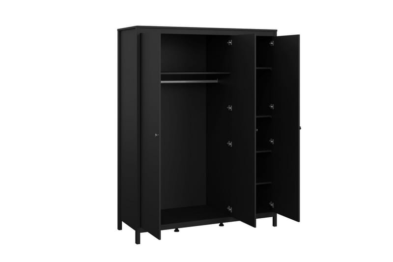 Vallvidera Garderob 150x199 cm - Svart - Products - Förvaring - Garderober & garderobssystem - Garderobsskåp