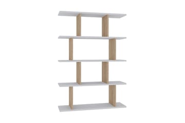 Bokhylla Nachusa Bokhylla 90x25 cm Trä/Natur, Vit - Products - Förvaring - Hylla - Bokhylla