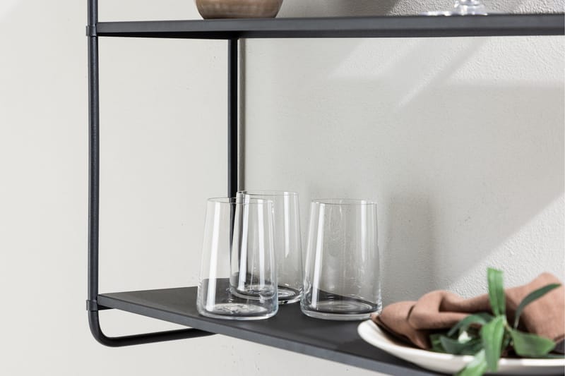 Lyon Tallrikshylla 62x18 cm - Svart - Products - Förvaring - Hylla - Förvaringshylla - Tallrikshylla