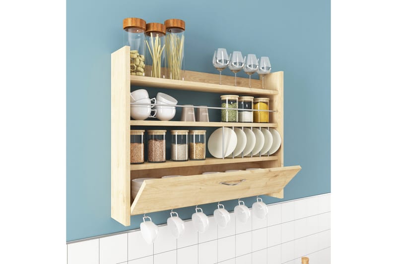 Rovdane Kryddhylla 85x15 cm - Trä/natur - Products - Förvaring - Hylla - Förvaringshylla - Kryddhylla & kryddställ