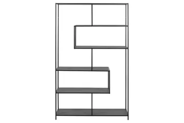 Hasslevik Bokhylla 114x35 cm 4 Hyllor - Svart/Matt Svart - Products - Förvaring - Hylla - Bokhylla