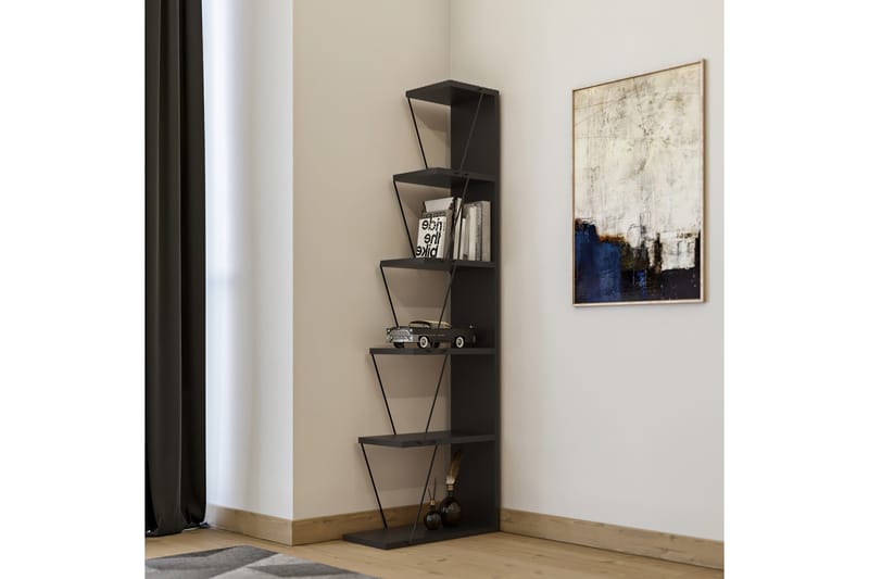 Ljusfors Bokhylla 150x50 cm - Antracit/Svart - Products - Förvaring - Hylla - Bokhylla