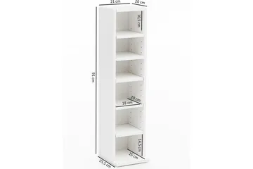 Stående hylla Wohnling Melaminbelagd spånskiva bokförvaring modern - Products - Förvaring - Hylla - Bokhylla