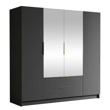 Kelros Garderob med Spegel 200x216 cm