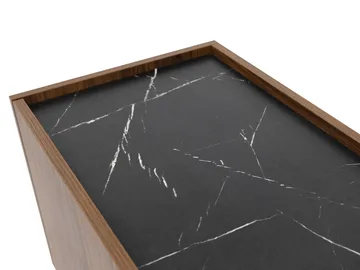 Akihito Vitrinskåp 97x117 cm - Brun - Products - Förvaring - Skåp - Vitrinskåp