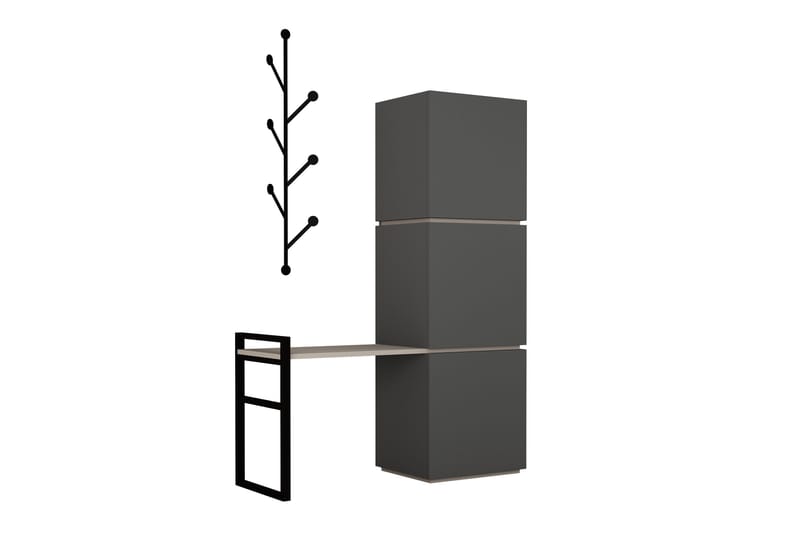 Bodsjö Skoskåp 109 cm - Grå/Brun - Products - Förvaring - Skåp - Förvaringsskåp