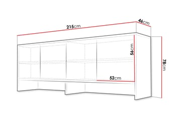 Rauk Highboard - Grå - Products - Förvaring - Skåp - Förvaringsskåp