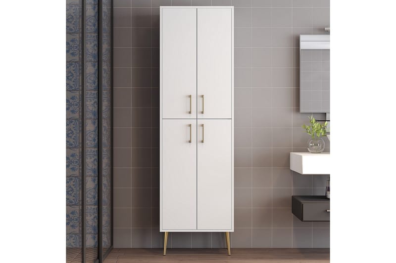 Retzow Highboard - Guld/Vit - Products - Förvaring - Skåp - Förvaringsskåp