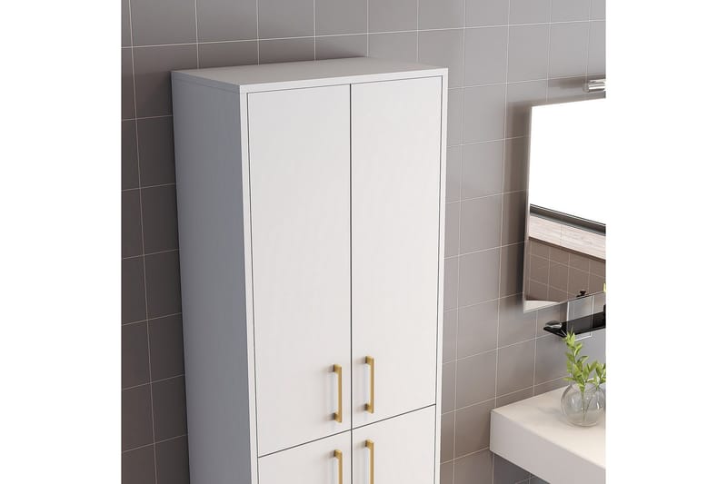 Retzow Highboard - Guld/Vit - Products - Förvaring - Skåp - Förvaringsskåp