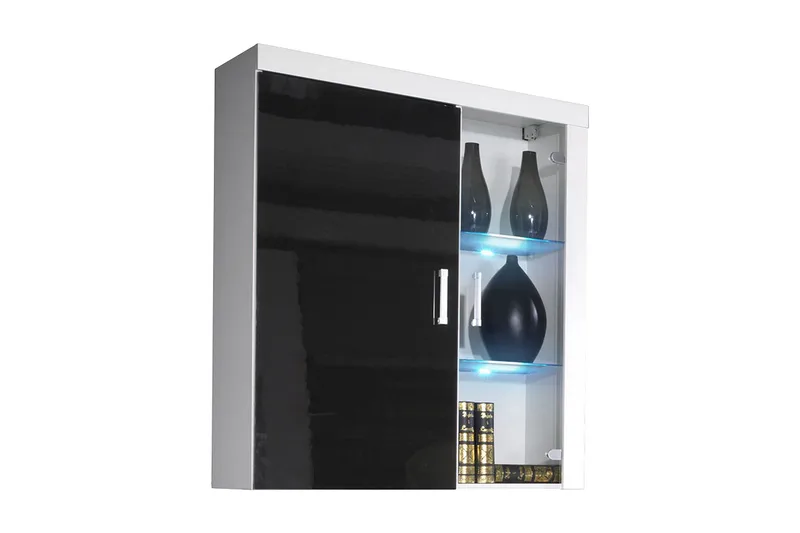 Samba Vitrinskåp 90x35x111 cm Black