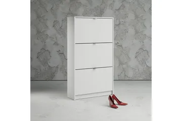 Shoey Skoskåp 3 Fack - Vit - Products - Förvaring - Skåp - Förvaringsskåp