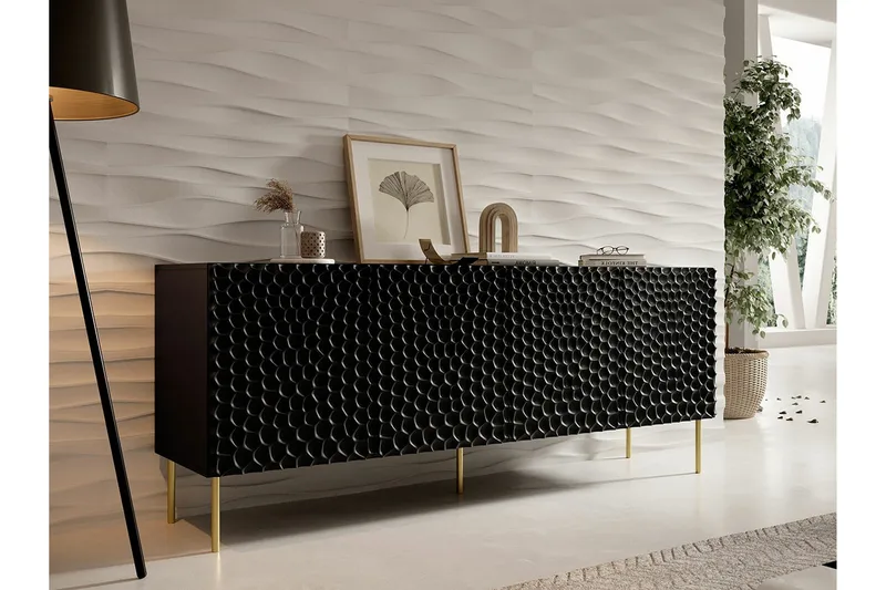 Strontian Highboard Scandinavian Choice Black - Products - Förvaring - Skåp - Förvaringsskåp