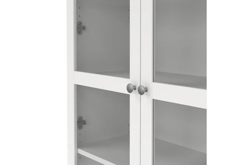 Valnorin Vitrinskåp 89x203 cm - Vit - Products - Förvaring - Skåp - Vitrinskåp